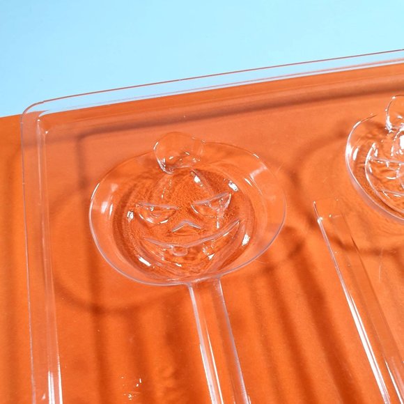 Vintage Candy Mold Jack O Lantern Sucker 2 Inch Holiday Polymer Clay Pumpkin - Picture 6 of 6